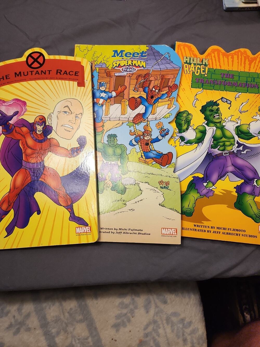 Vintage 2002 Follow the Leader Board Book Marvel Kids Die-Cut